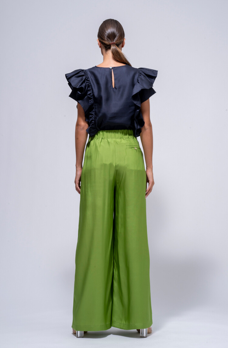 Dutchess Ruffle top - midnight