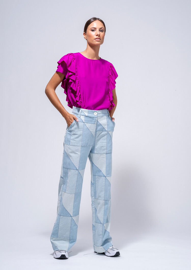 Dutchess Ruffle top - baton rouge