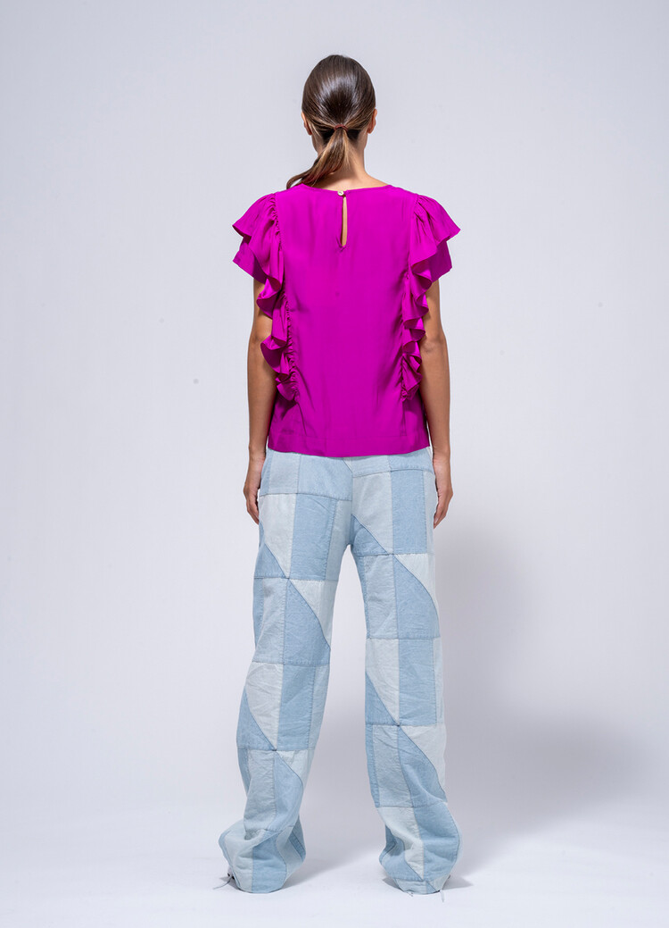 Dutchess Ruffle top - baton rouge