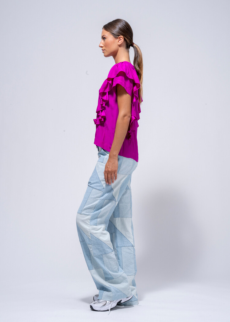 Dutchess Ruffle top - baton rouge