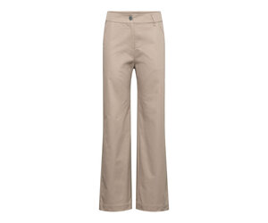 【WONDER WONDER】Nade Bijou Point Cotton Long Wide Pants Wonder pants - khaki - Dutchess - Shop