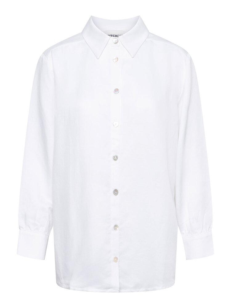 Dutchess Bally blouse - white linen