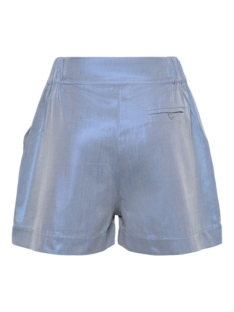 Dutchess Darling shorts - blue lurex