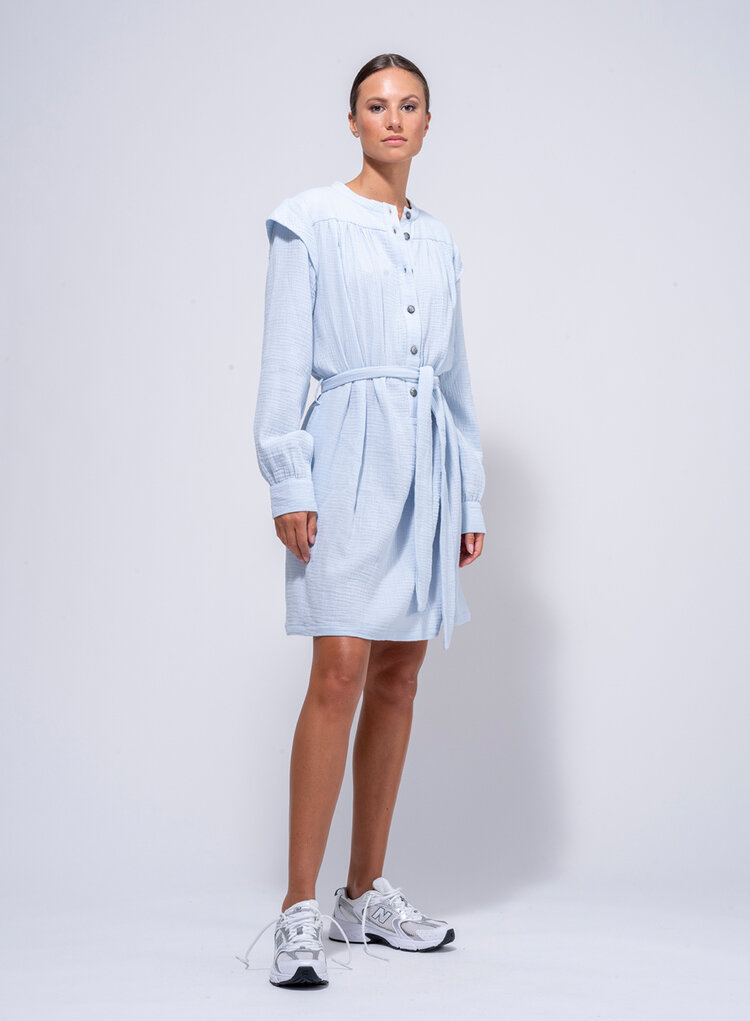 Dutchess Flores jurk - lichtblauw