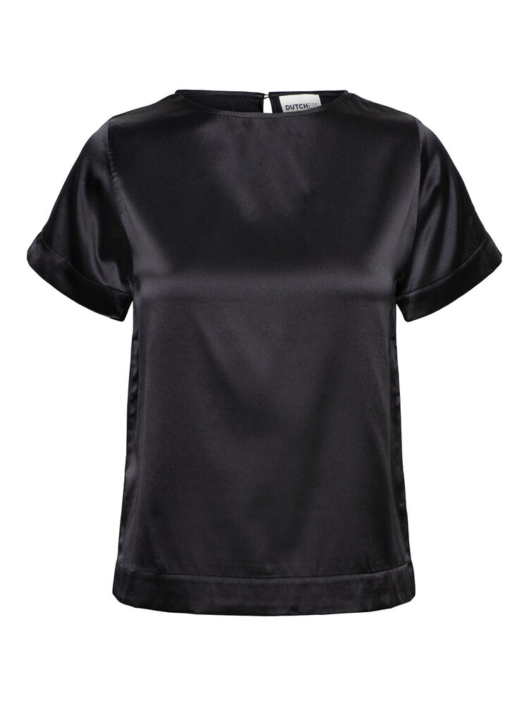 Dutchess Silk tee - zwart