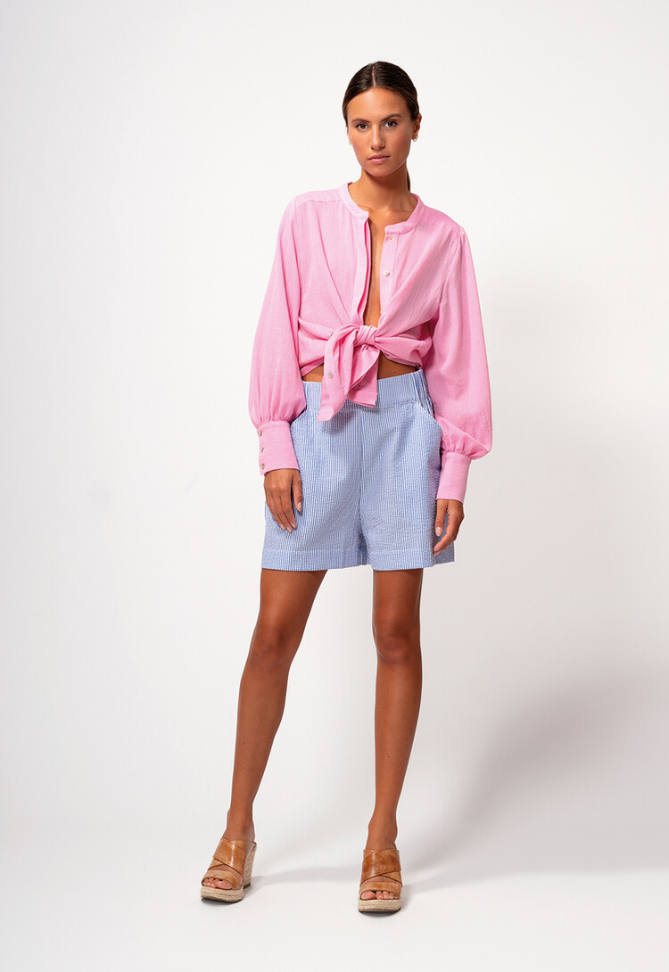 Dutchess Darling shorts - blue stripe