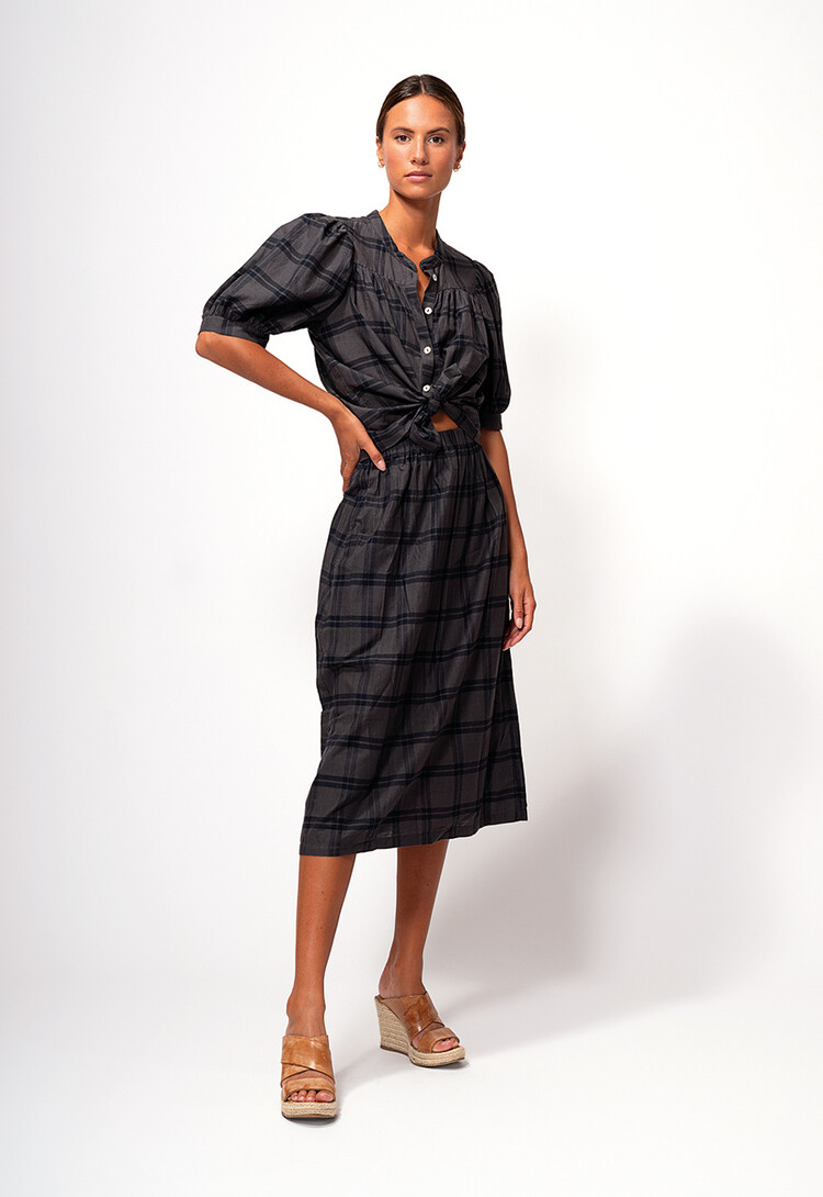 Dutchess Maxime blouse - check