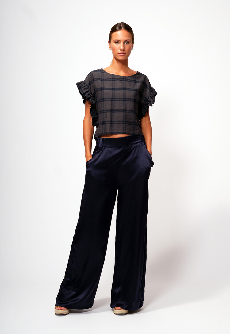 Dutchess Mimosa top - check