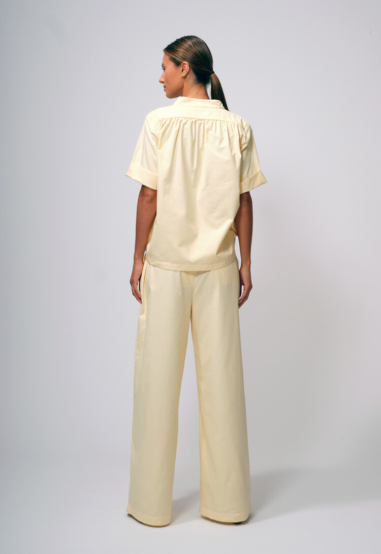 Dutchess Cape pants - yellow stripe