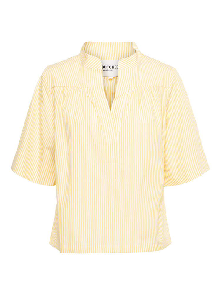 Dutchess Toulouse top - geel gestreept
