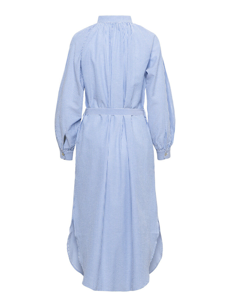 Dutchess Rive gauche dress - blue stripe