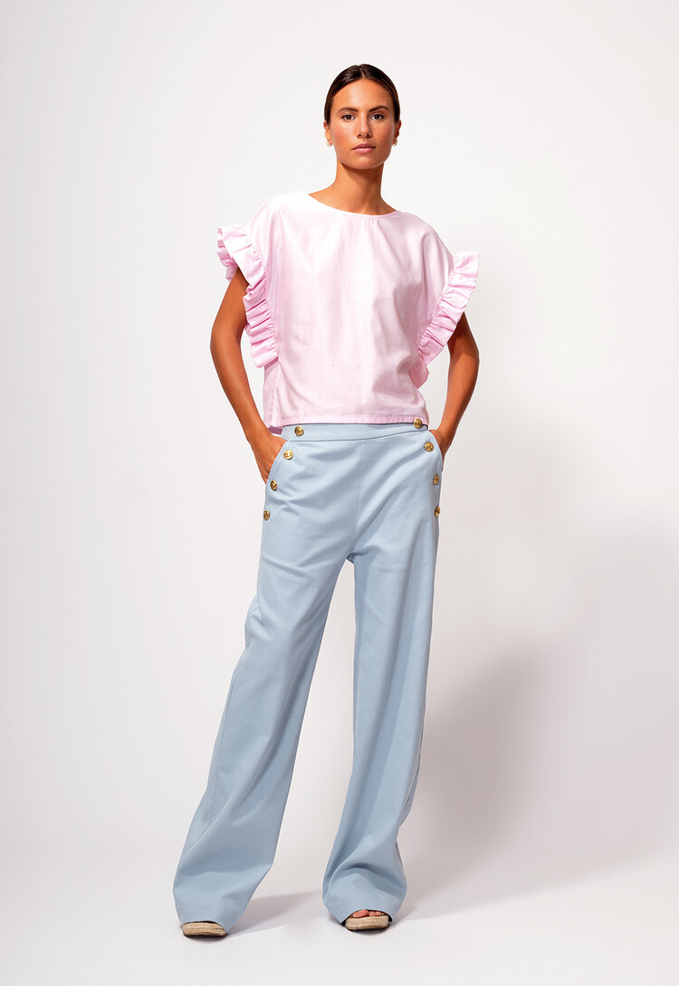 Dutchess Mimosa top - light pink