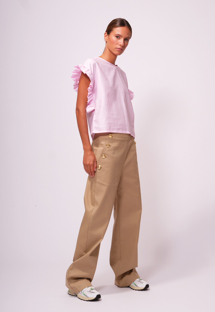 Dutchess Mimosa top - lichtroze