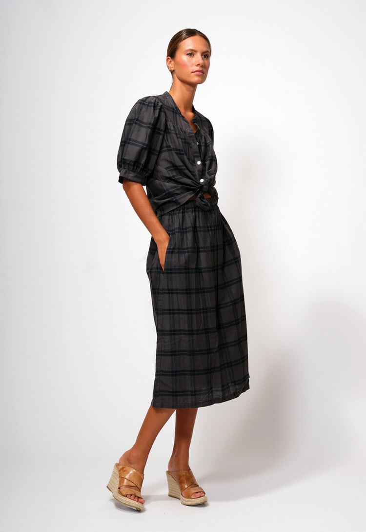 Dutchess Maxime blouse - check