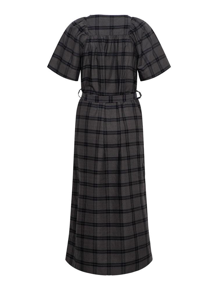 Dutchess Navarin dress -  navy/grey check