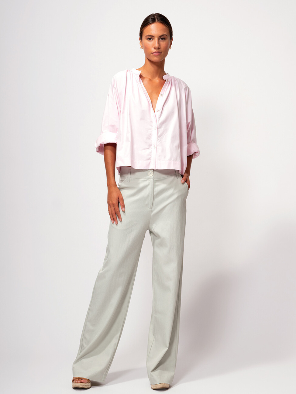 pois gather 2way blouse pink 新品 pois gather2way blouse pink - メルカリ