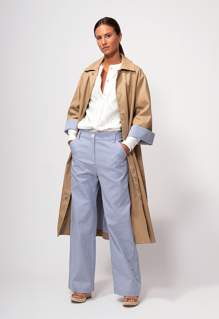 Dutchess Wonder pants - blue/white stripe