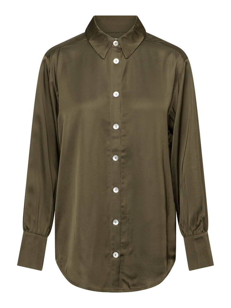 Dutchess Bally blouse - moss