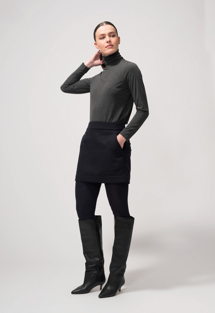 Dutchess Cozy turtle - dark grey melange