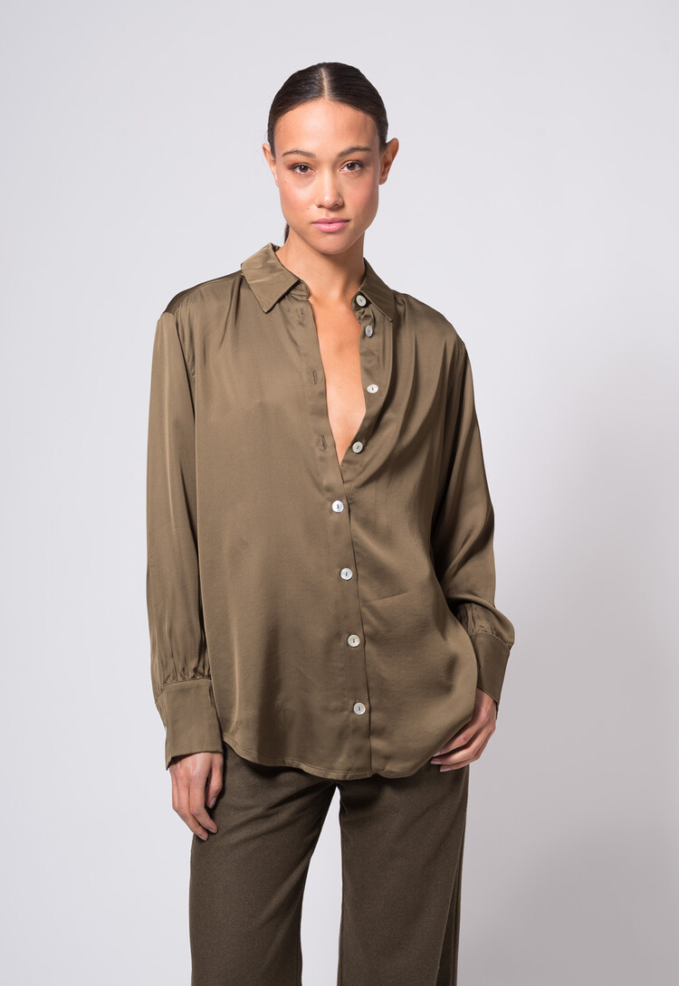 Dutchess Bally blouse - moss
