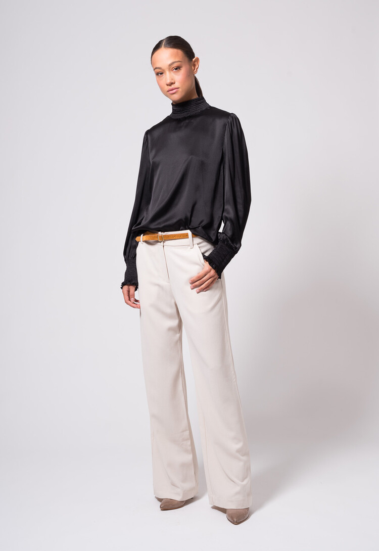 Dutchess Stuart blouse - black silk