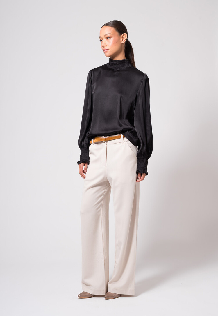 Dutchess Stuart blouse - black silk