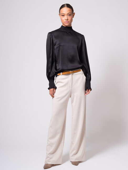 Dutchess Stuart blouse - zwarte zijde
