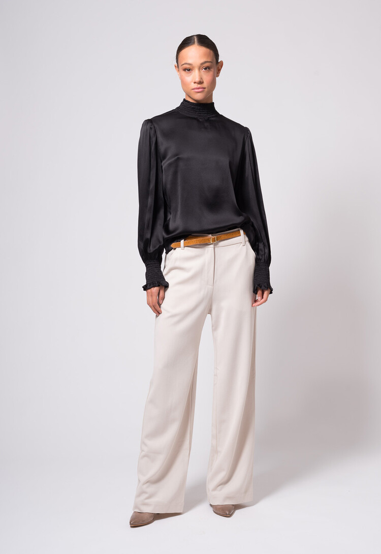Dutchess Stuart blouse - black silk