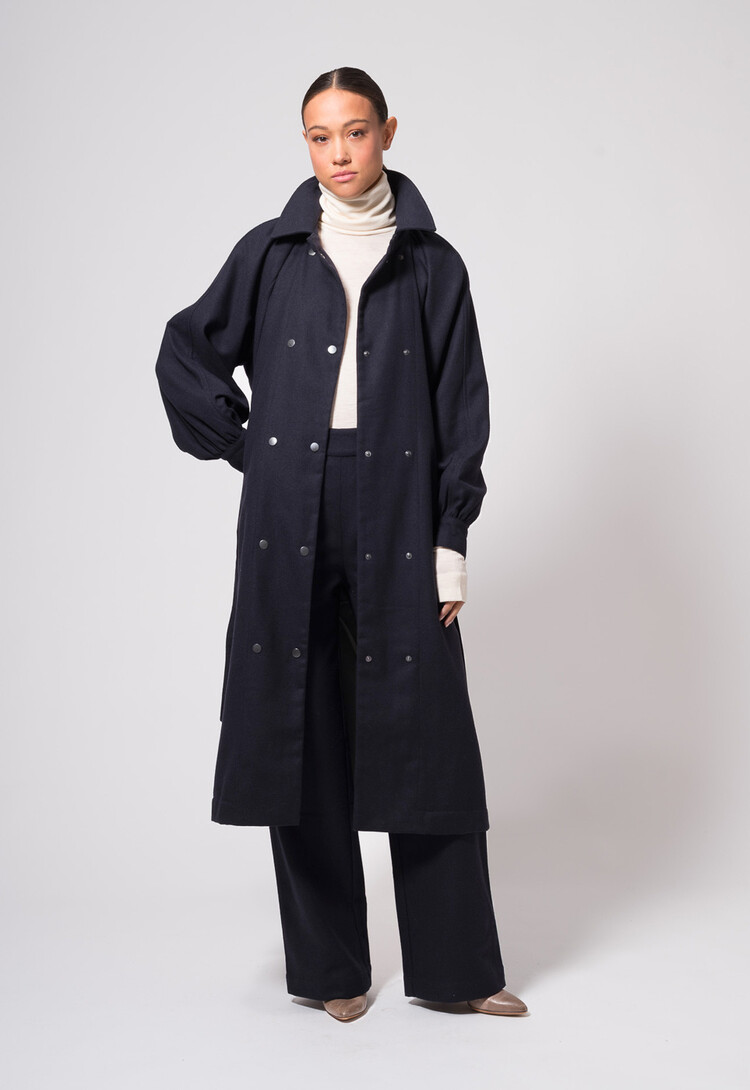 Dutchess Forester coat - navy wool