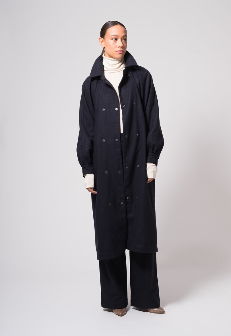 Dutchess Forester coat - navy wool