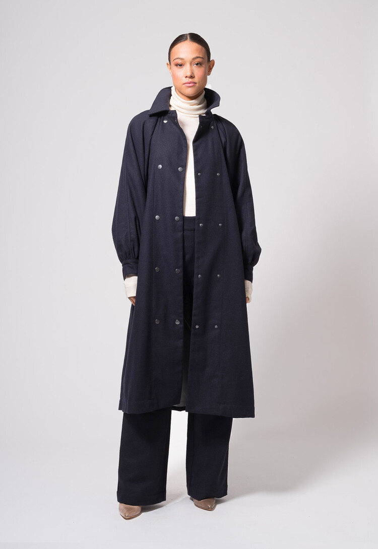 Dutchess Forester coat - navy wool
