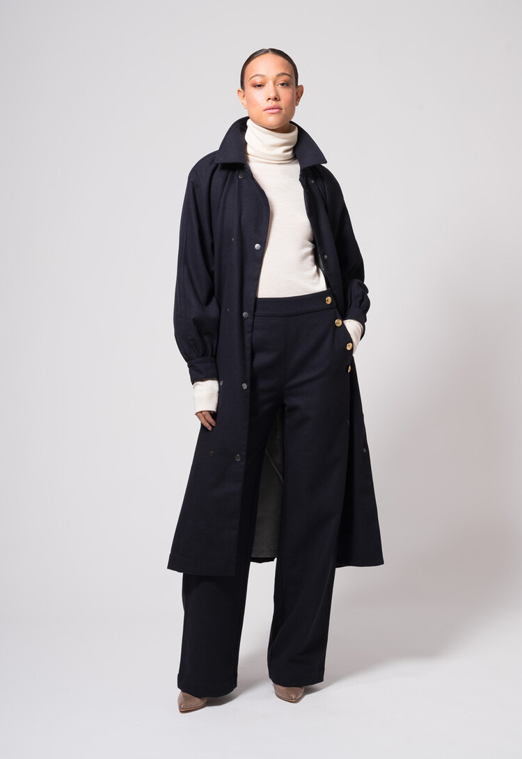Dutchess Forester coat - navy wool