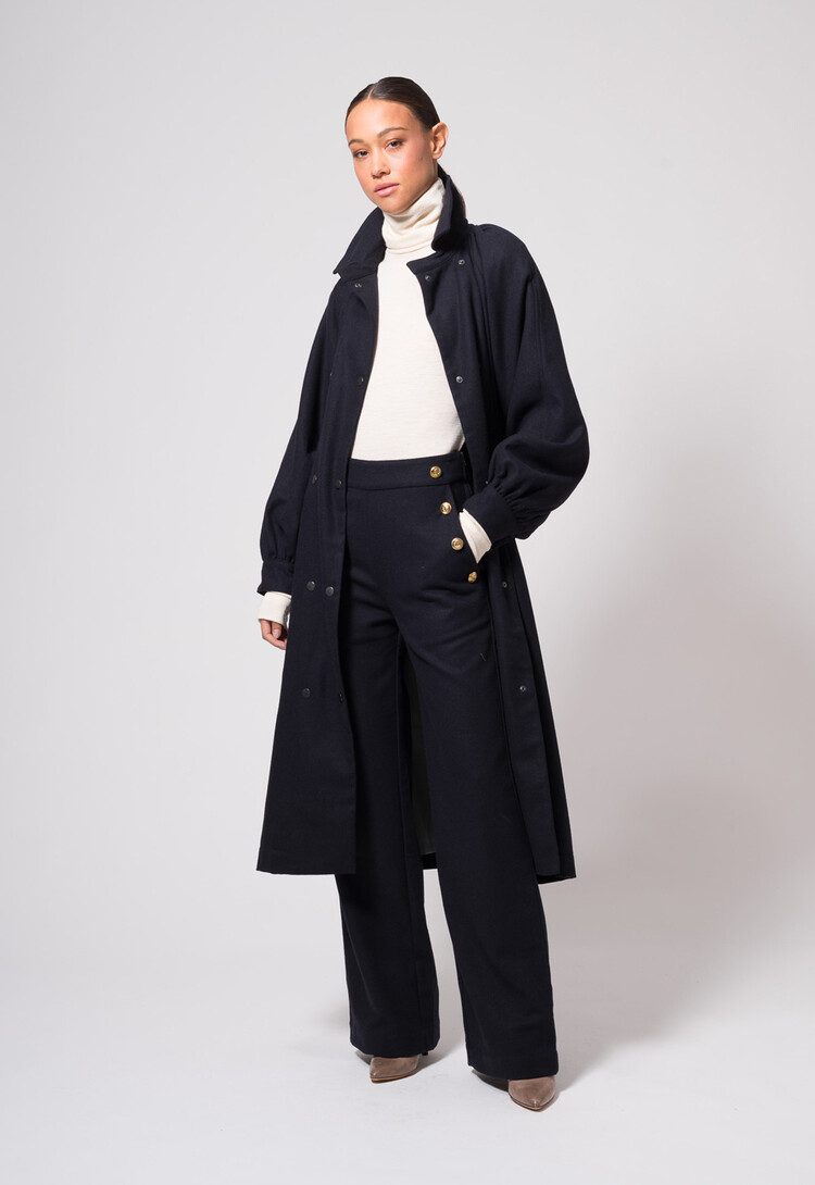 Dutchess Forester coat - navy wool