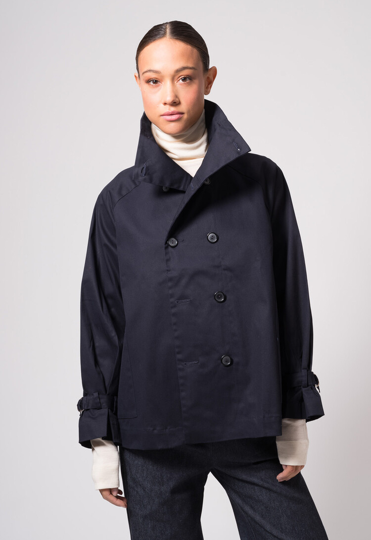 Dutchess Short Trench - navy