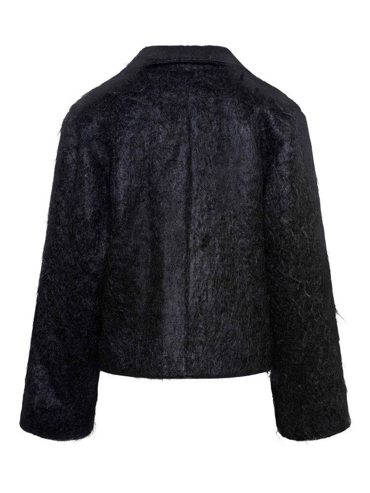 Dutchess Harper mohair jas - zwart