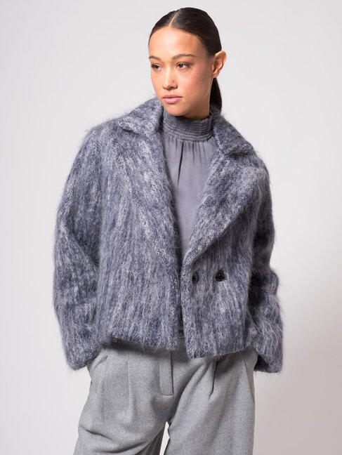 Dutchess Harper mohair coat - Melange