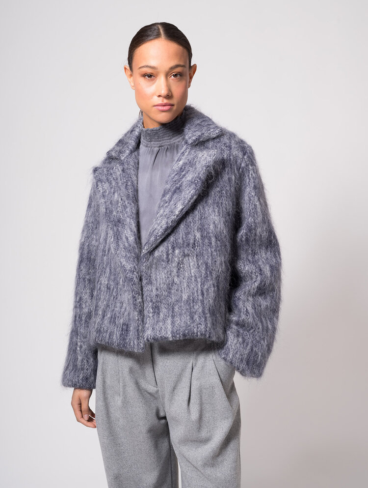 Dutchess Harper mohair jas - Melange