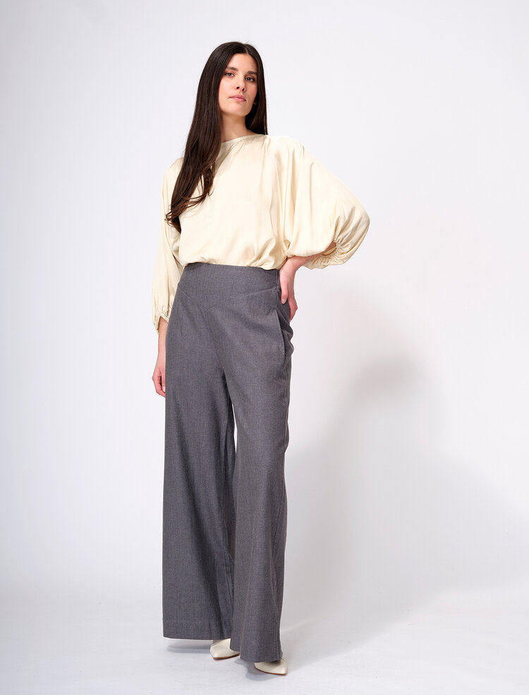 Dutchess Bardot broek - rustic grey