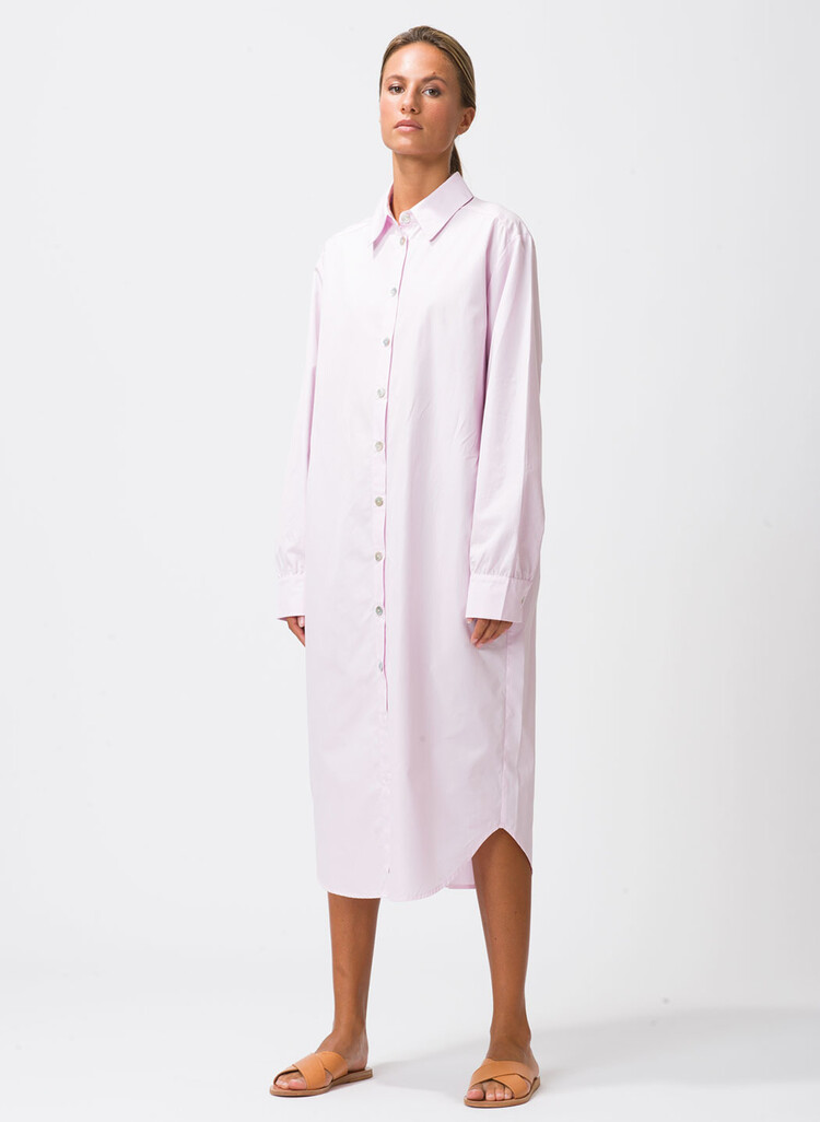 Dutchess Bally dress - light blue stripe