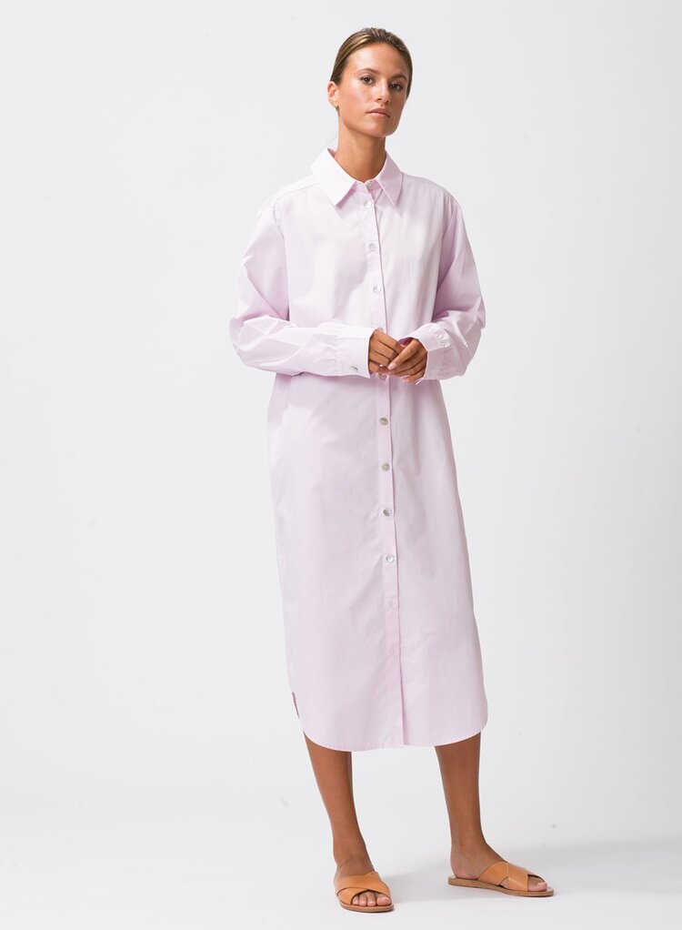 Dutchess Bally dress - light blue stripe