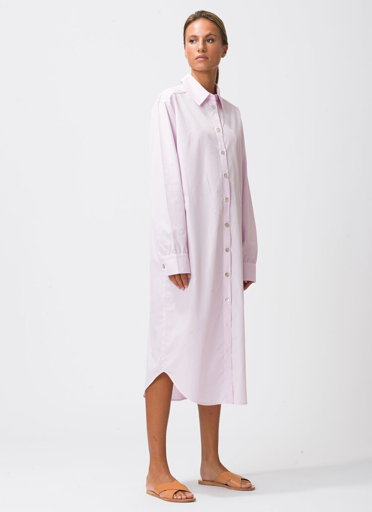 Dutchess Bally jurk - lichtblauwe streep