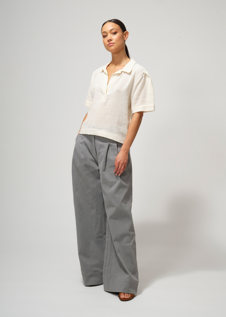 Dutchess Oxford broek - lichtgrijze jeans