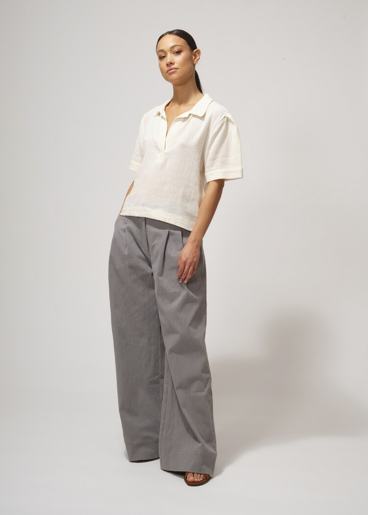 Dutchess Boho polo - ecru