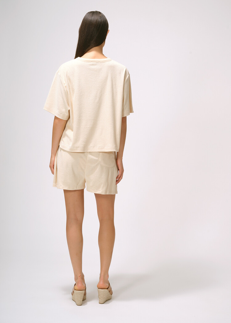 Dutchess Comfy sweater - cream towelling