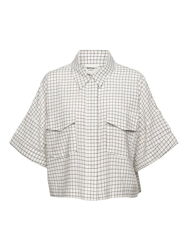 Dutchess Safari blouse - check
