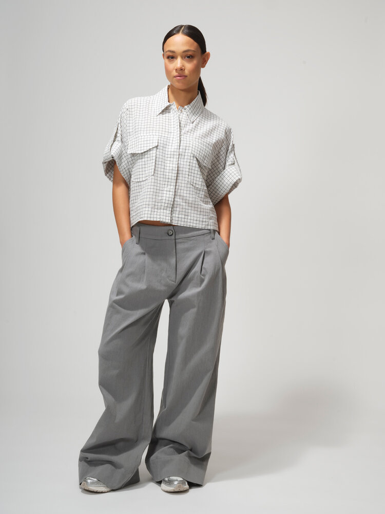 Dutchess Safari blouse - donkergrijs