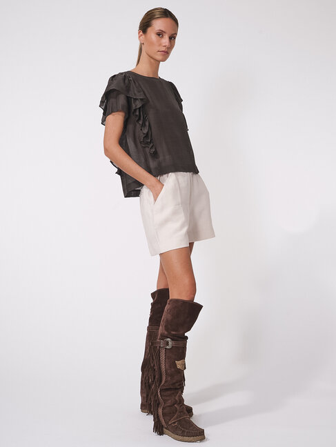 Dutchess Ruffle top silk