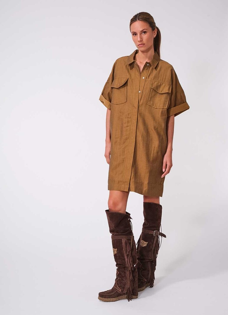 Dutchess Solange jurk - toffee