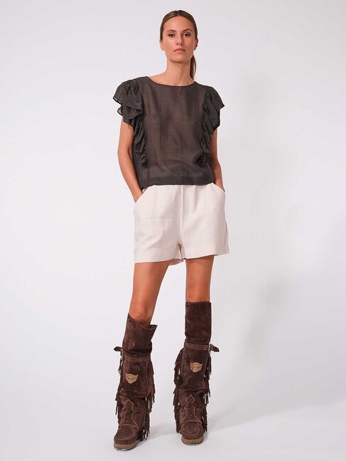 Dutchess Ruffle top silk