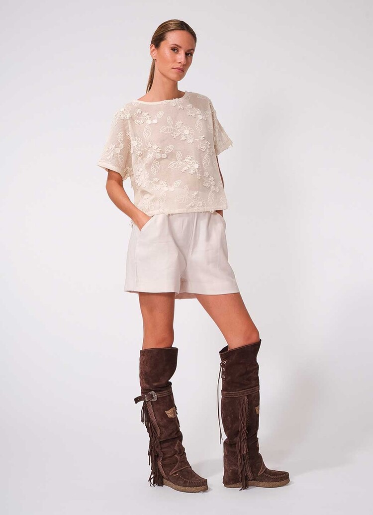 Dutchess Dusty top - flowers